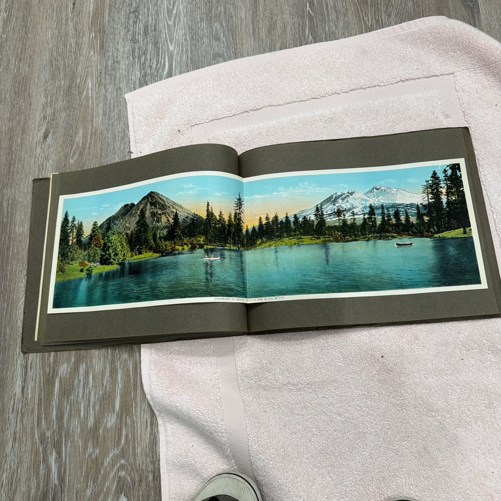 The Shasta Route Vintage Illustrated Booklet - Olive Green & Gold - Picture 9 of 10